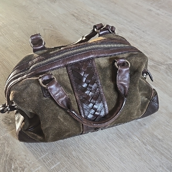 Cole Haan Green and Brown Bag - Picture 3 of 9